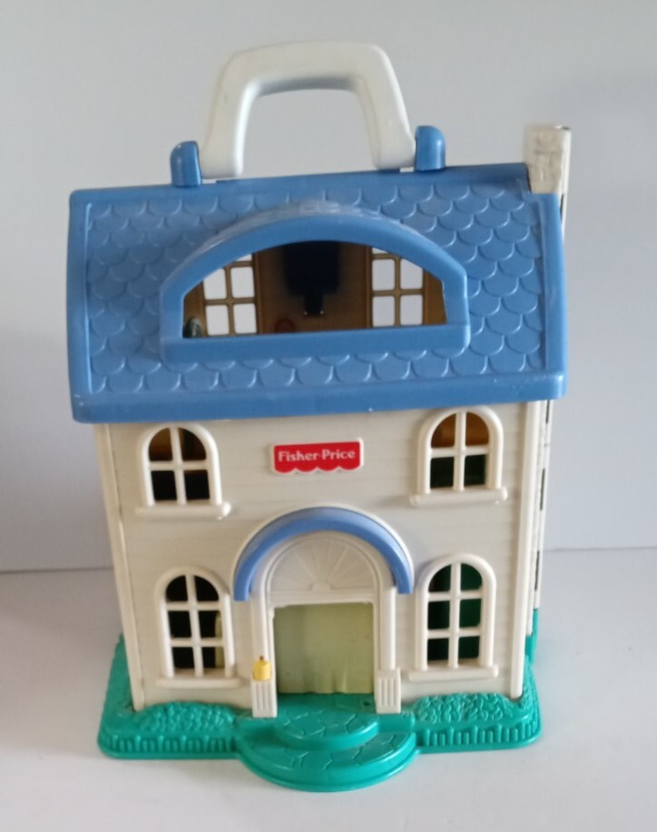 Fisher Little People Blue Roof Dollhouse House Only Fp2511 1996