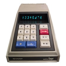 Vintage Rare SHARP QT-8D Electronic Desktop C...