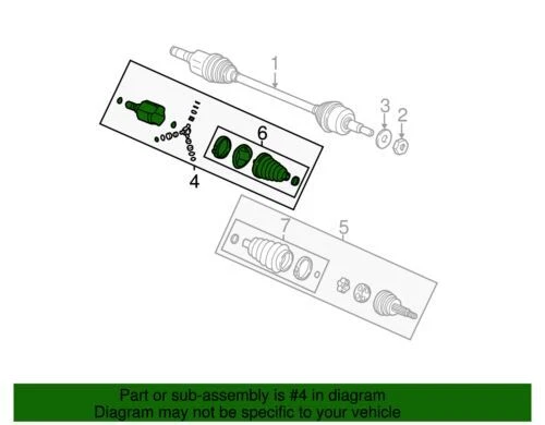 Conjunto de junta interior genuino GM 2002-2007 Saturn Chevrolet Pontiac Vue 22724177 Foto 2 de 2