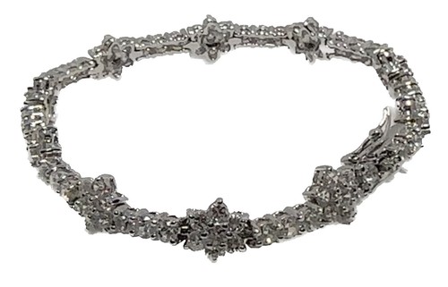 Bracciale Elastico Con Lettera B E Cristalli Zircondia: Gioiello Minimal In Argento Per Lei