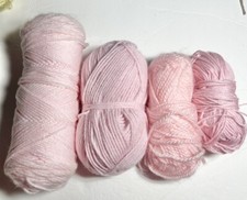 UNBRANDED ACRYLIC YARN. Lot Of 4. PINK. I Combine Shipping,Read Detail