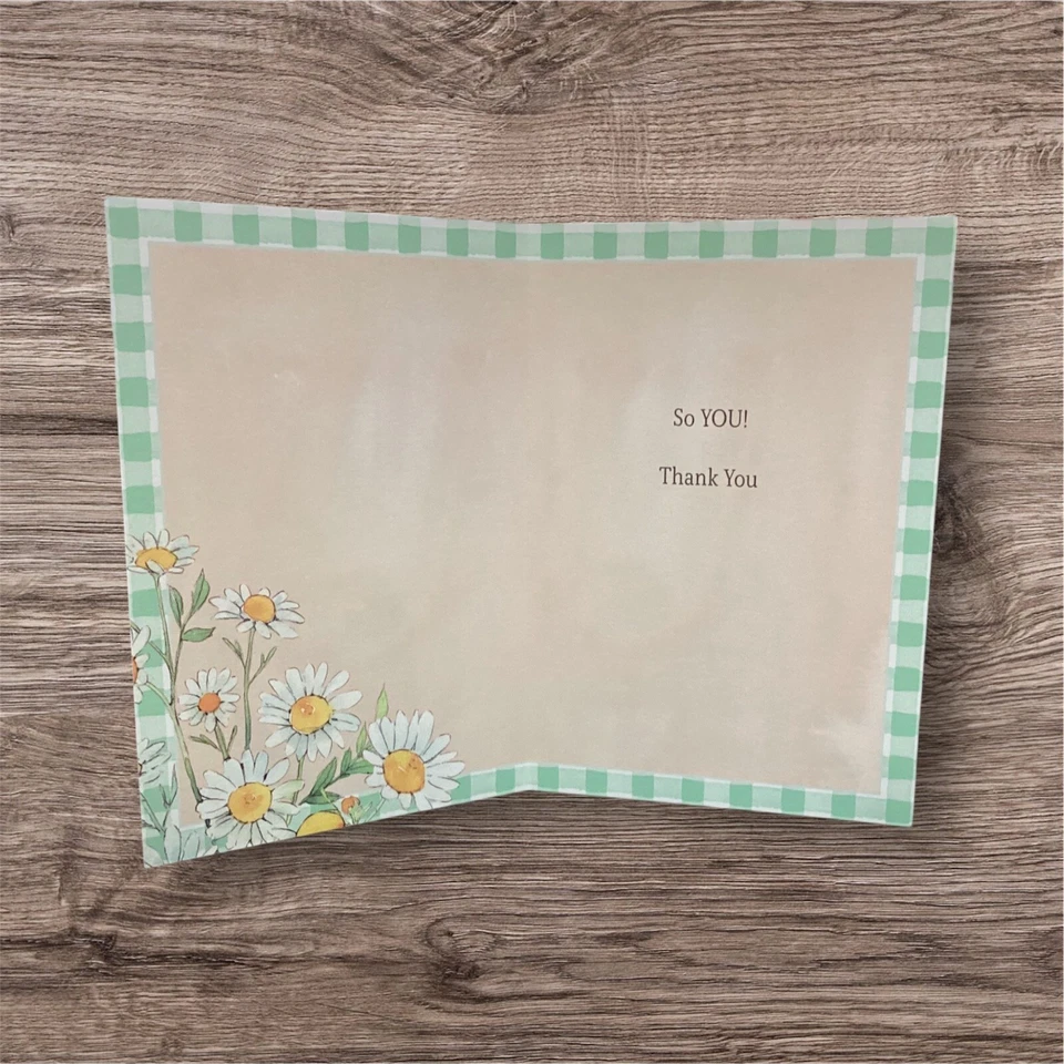 Thank You Card Thoughtful Her Woman Best Friend Sister Daisies - Image 2 of 3