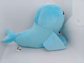 USED Fingerlings HUGS Nikki (Blue Glitter) Interactive Plush Narwhal WowWee