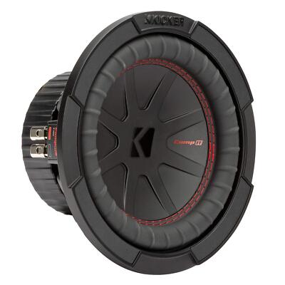 KICKER 48CWR82 CompR 8'' Subwoofer, 2-ohm DVC, 300 W RMS, 600 Peak CompR Series