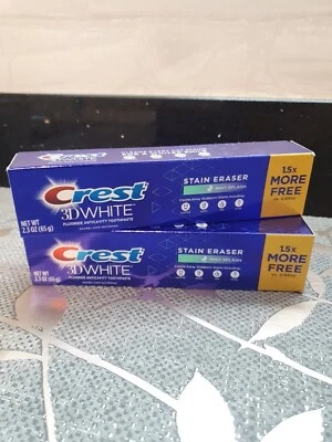 Crest 3D White Toothpaste X2 Stain Eraser From The USA, UK Seller