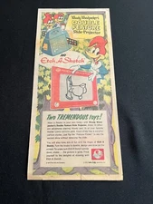 #03 WOODY WOODPECKER  SLIDE-PROJECTOR Sunday Comics Ad 1974 ETCH A SKETCH