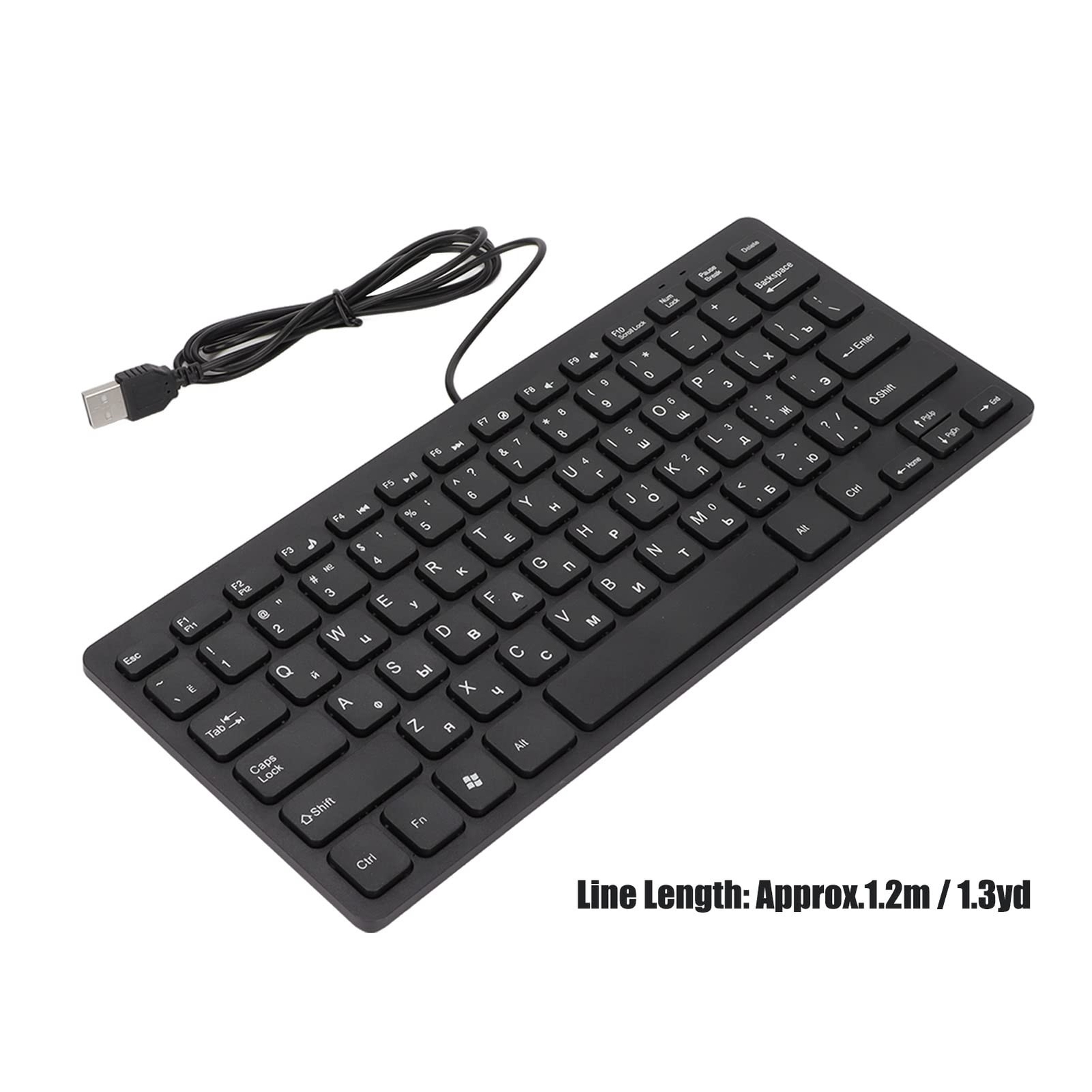 Yosoo Computer Keyboard Mini Thin 78 Keys Keyboard, USB Wired Keyboard with R...
