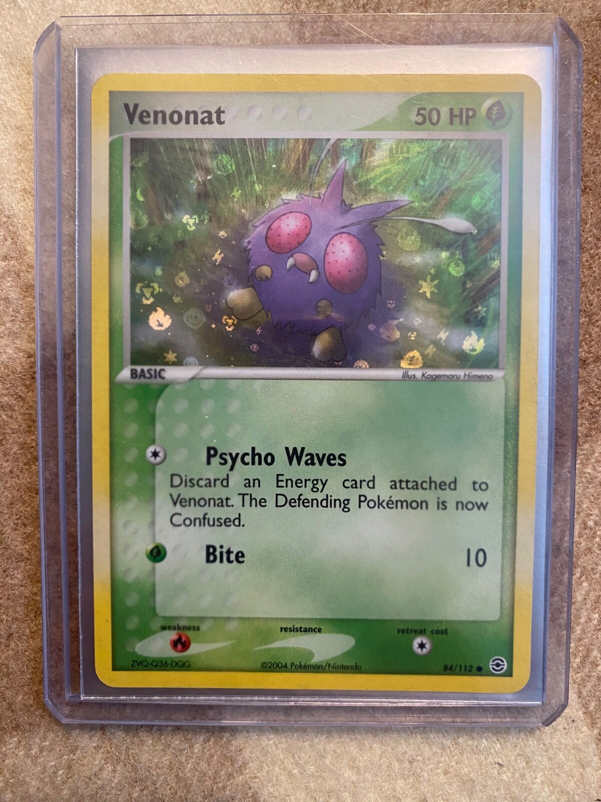 Venonat - 84/112 - Pokemon Ex FireRed LeafGreen Reverse Holo NM