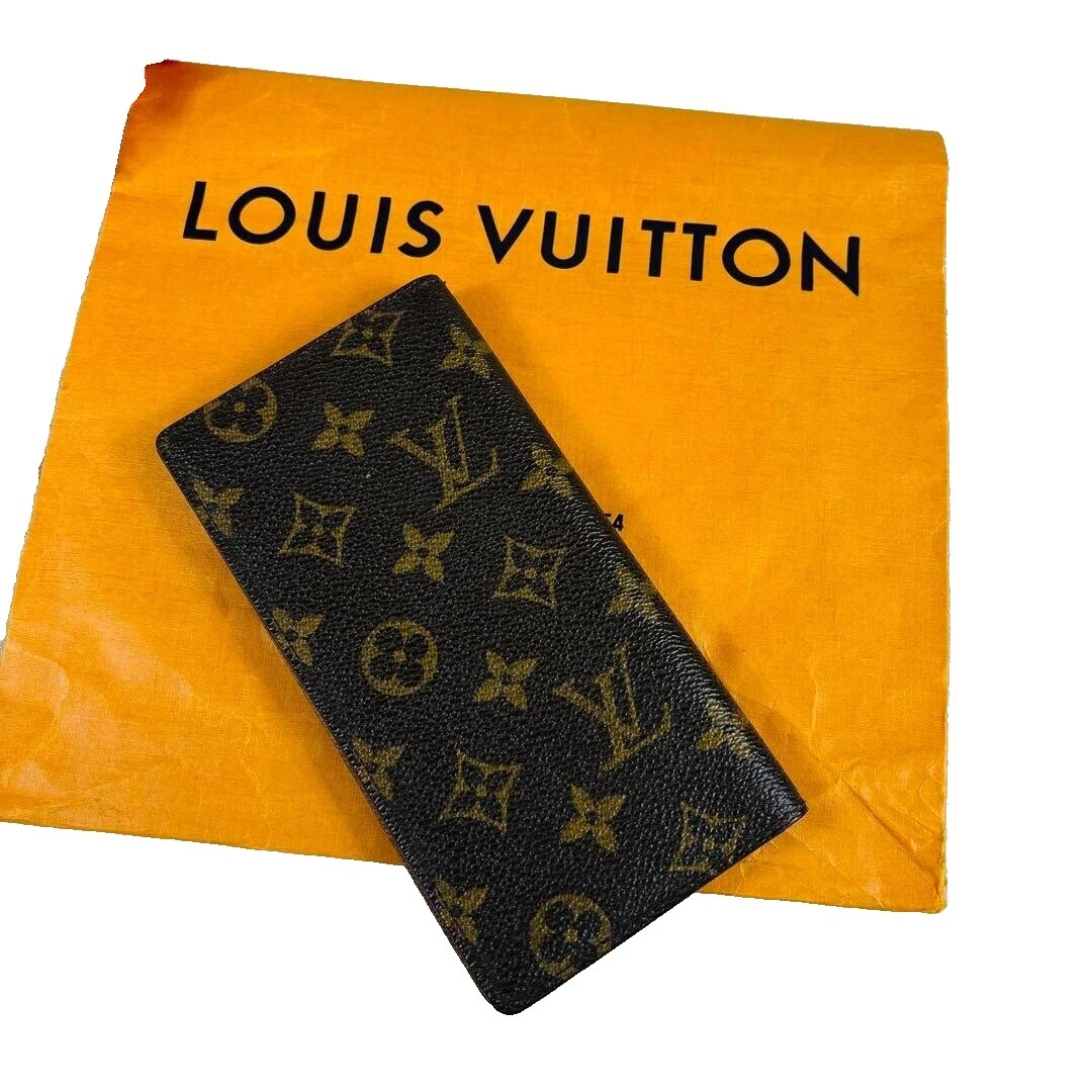 Portadocumentos y identificación de cuero marrón Louis Vuitton para hombre