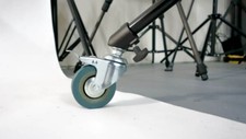 Photo Studio Stand Wheels Casters Kit of 3 Pcs. w/ Brakes Heavy Duty fits 22mm