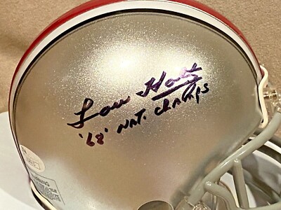 Lou Holtz signed Ohio State Buckeyes OSU mini helmet JSA 1968 Nat'l Champs  Coach | eBay
