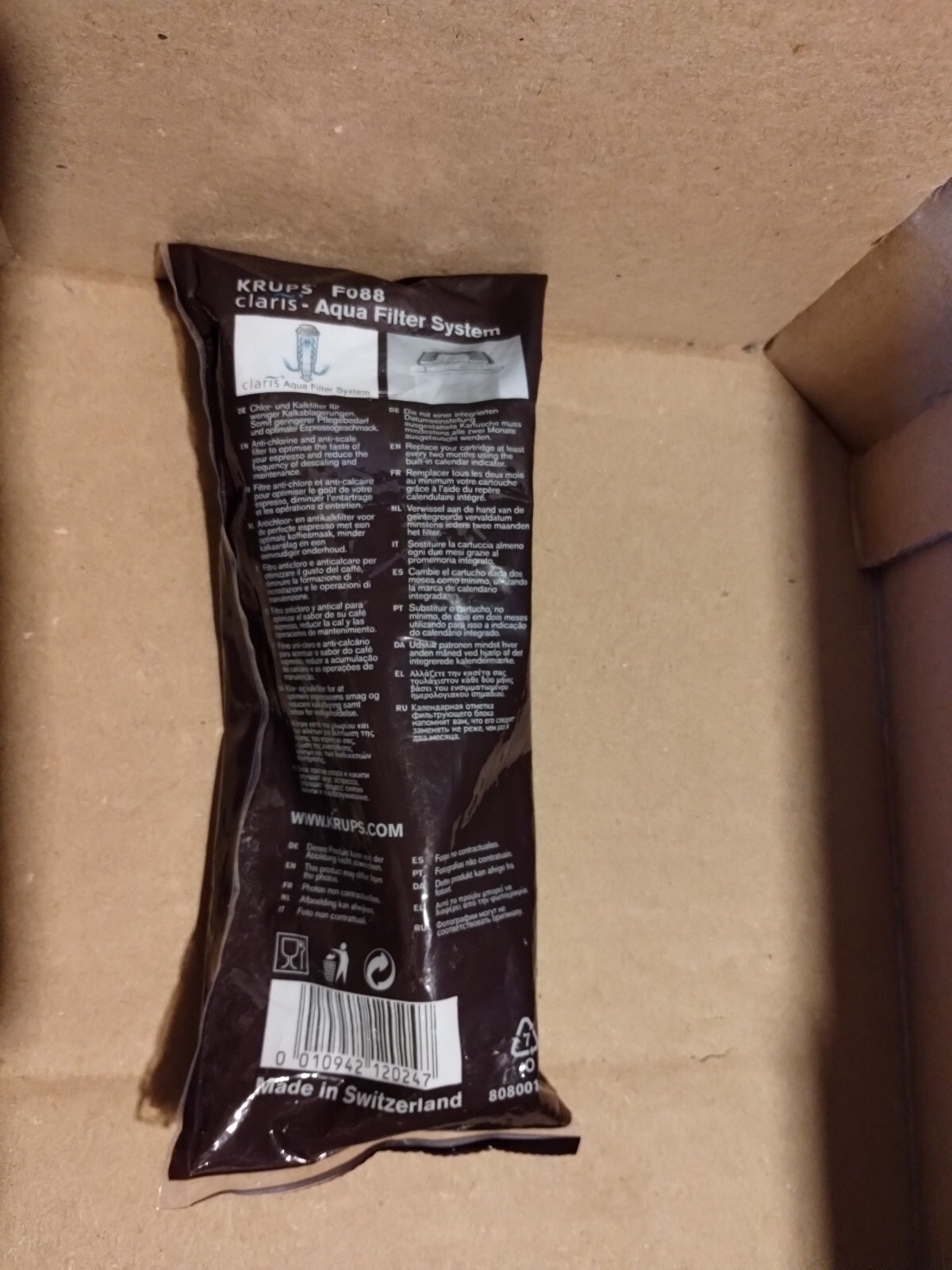 KRUPS Original Claris Aqua Filter System F088 New 63 10942120247
