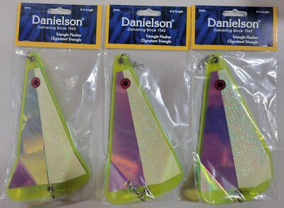 3 - Pack Danielson 8'' Triangle Flashers, White Lighting TF8211 NEW!