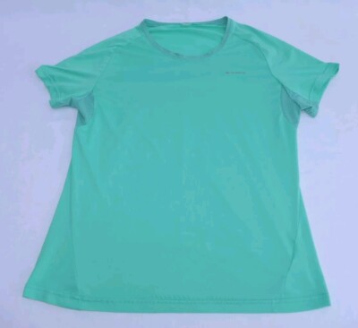 Sport T-Shirt Quechua Damen Gr.M Leicht Atmungsaktiv kurzarm türkis Top 