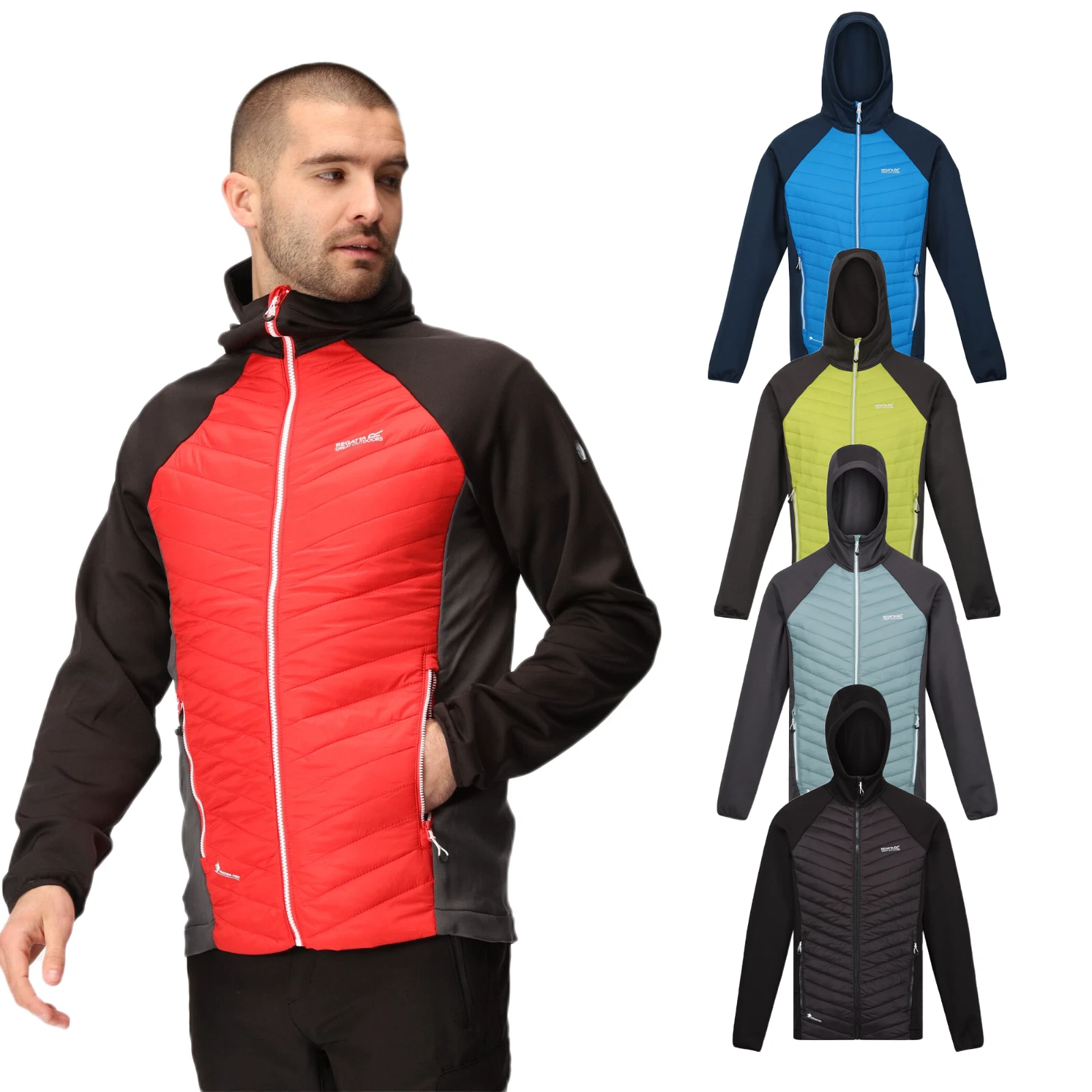 Regatta Andreson VII Mens Hooded Hybrid Lightweight Insulated Jacket RRP £70
Opens in a new window o