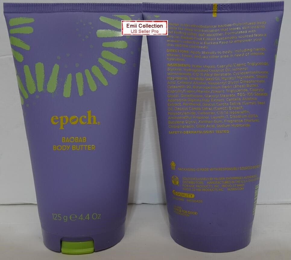 Nu Skin Nuskin Epoch Baobab Body Butter Tube Sealed Bundle