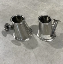 Tri-Clamp Concentric Tube Reducers w/ Tri-Clover Attachment 12939M3 / 12939L3