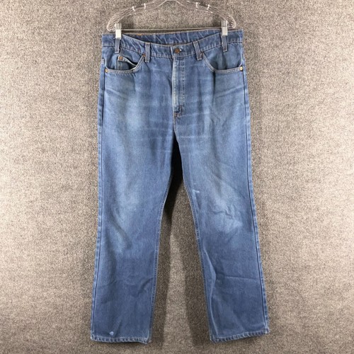 Vintage Levi's Boot Cut Jeans Men's 36x32 Blue Orange Tab 70's 100% Cotton