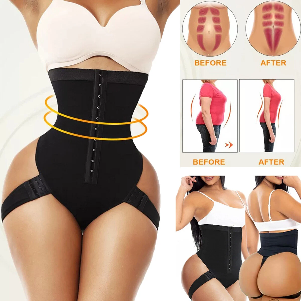 Cuff Tummy Waist Trainer Body Shaper Women Butt Lifter Shapewear