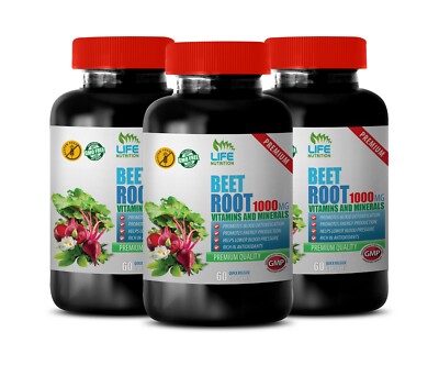 digestion made easy - BEET ROOT - natural anti inflammatory supplements 3 BOTTLE