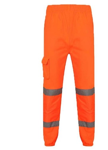 Hi Viz Vis Jogging Bottoms Safety Work Sweat Pants Fleece Trousers Joggers S-4XL - Picture 3 of 6
