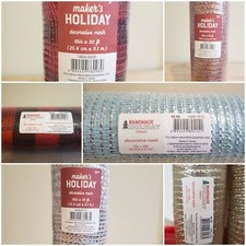 Joann's Holiday 10" Christmas Deco Mesh 30 ft Rolls New