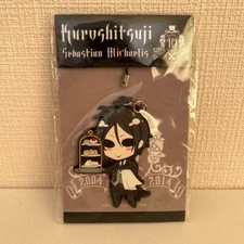 Black Butler Kuroshitsuji Rubber strap key chain Sebastian mascot Japan m613 3