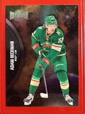 ADAM BECKMAN  2021-22 Skybox Metal Universe Rookies (RC) BLUE Spectrum #176