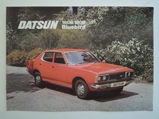 DATSUN BLUEBIRD 160B 180B orig 1975 UK Mkt Sales Brochure - SSS Coupe