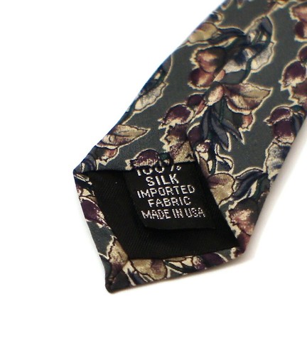 Cellini J. Riggings 1970s Wallpaper Silk Tie Necktie 56.75" x 3.75" - Picture 5 of 5