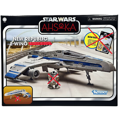 NEW REPUBLIC E-WING STAR WARS VINTAGE COLLECTION HASBRO AHSOKA RAUMSCHIFF KENNER