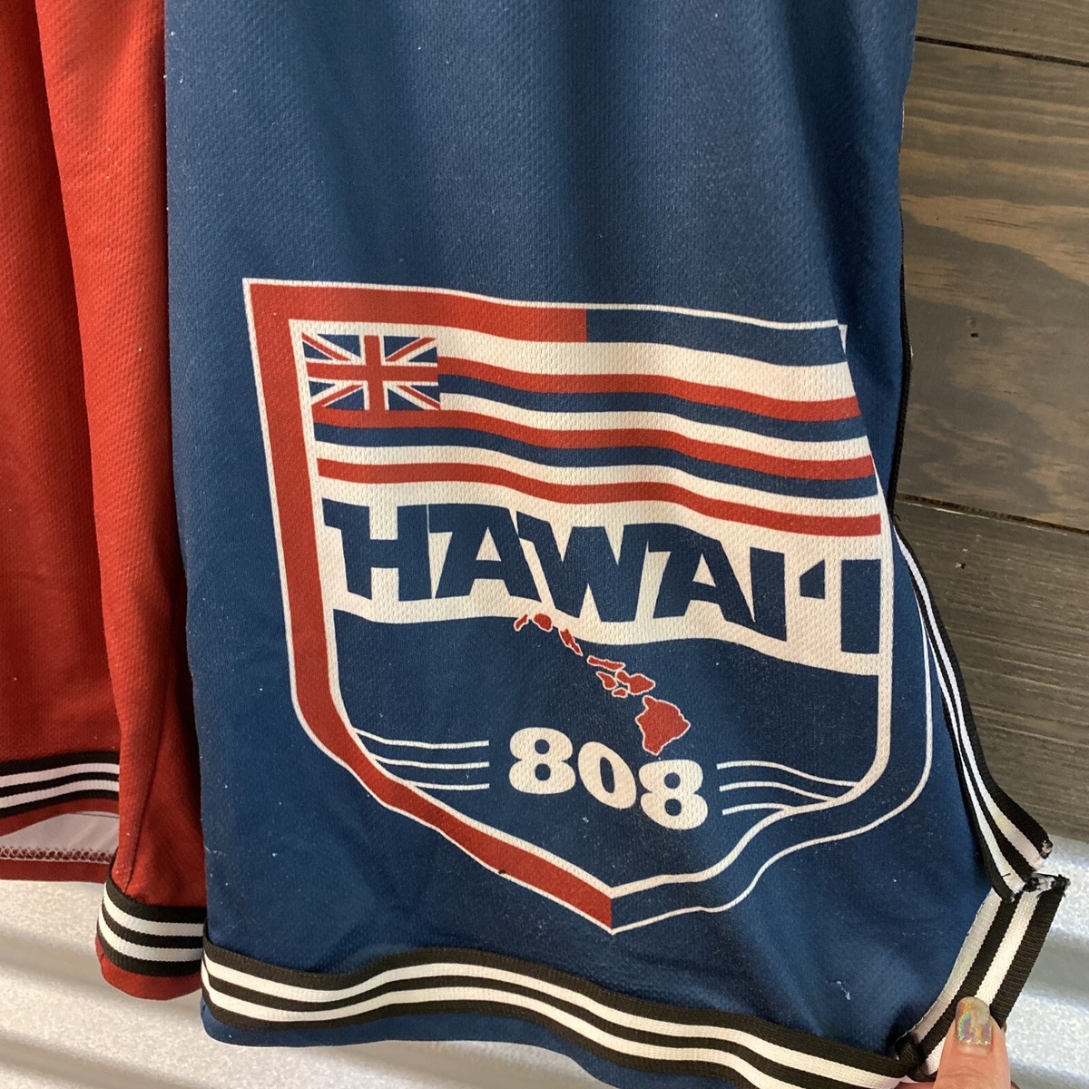 Vintage Hawaii 808 Happy Shorts Men's Large IKAIKA Hawaiian