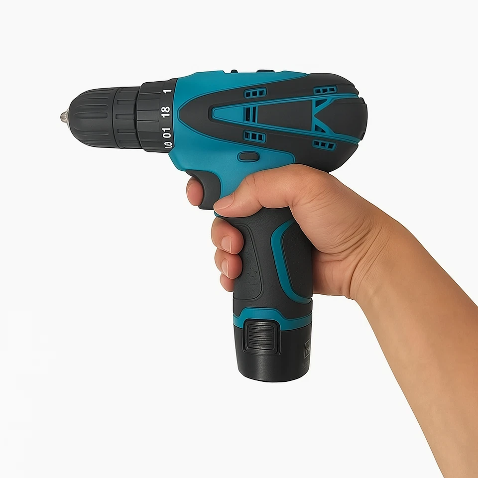 Trapano Avvitatore Professionale 2 Batteria 18V a Litio + Valigia Accessori 2025 - Immagine 4 di 4