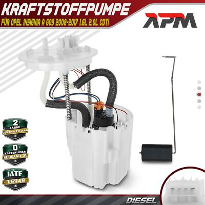 Kraftstoffpumpe Fördereinheit 4-Polig für Opel Insignia A G09 2.0 CDTi Diesel