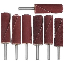  7Pcs Sanding Drum Die Grinder Attachment Sandpaper Roll Polishing Head Flap