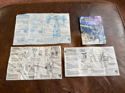 Vintage Transformers G1 Instructions - Devastator, Bruticus & Menasor + Insert!
