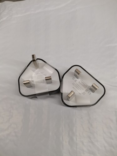 Cargador de enchufe USB a granel de 50/100 piezas 5 V 1 A 3 pines cargadores de pared adaptadores de alimentación del Reino Unido negro - Imagen 6 de 9