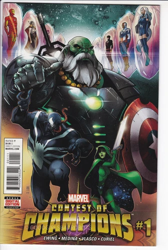 CONTEST OF CHAMPIONS #1 1ST APP WHITE FOX GUILLOTINE 2015 NM SCANS PRO SHIPPING