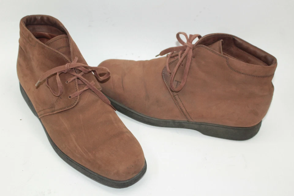 TOD'S Hombre Zapatos Talla 7 Europa 39 Piel ante Marrón S9264 - Imagen 2 de 4
