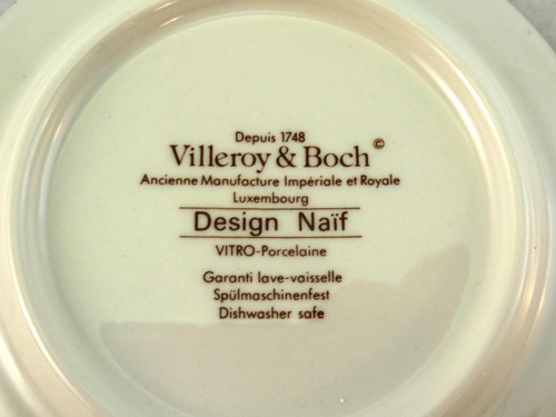 Villeroy & Boch Naif Porcelain Small Plate Design Ceramic Luxembourg 12cm Town - Picture 6 of 6