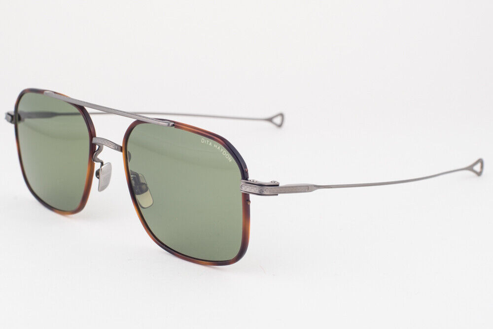 DITA HAYDON Gunmetal Tortoise / Vintage Green Sunglasses DRX DITA HAYDON Gunmetal Tortoise / Vintage Green Sunglasses DRX