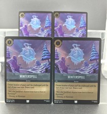 Disney Lorcana Winterspell 199/204 Winterspell Uncommon Foil 4 Cards