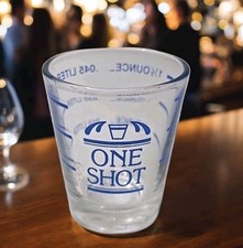 ONE SHOT Measuring Shot Glass Ounces Liters Cocktail Recipe Jigger