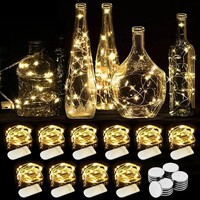 Wearxi Lichterkette Batterie, 10 StüCk 2M 20 Mini LED Lichterkette Mit