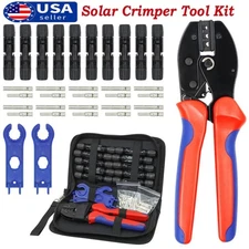 10Pairs Solar Crimping Tool Set Panel PV Cable Connectors Wire Crimper Pliers
