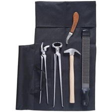 Horse Care Tool Kit of 7 Pieces, Equestrian Hoof Trimming  Horseshoe Repair Set