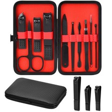 Stocking Stuffers for Men Teen Boys - Manicure Set Christmas Gifts Blac