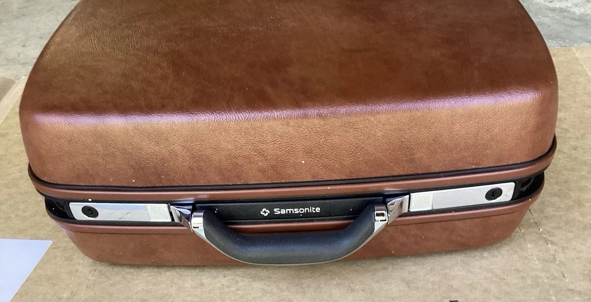 25+ Samsonite Faux Leather Solid Pattern Travel Luggage for sale