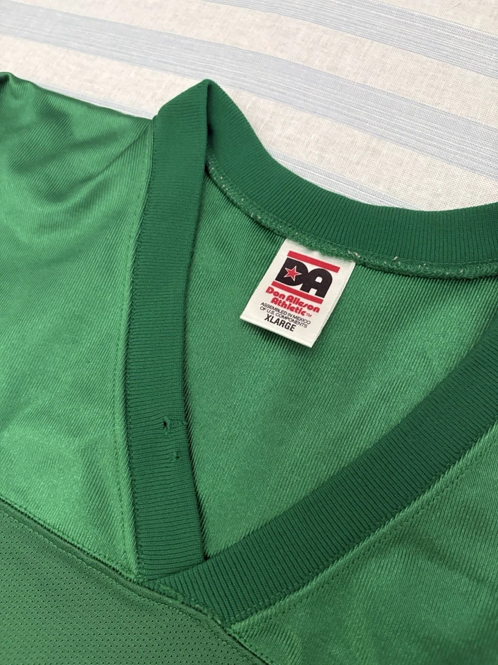 Camiseta de fútbol vintage verde Kelly Don Alleson atlética para hombre XL BLANK Eagles Foto 4 de 4
