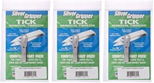 Uncle Bill's Sliver Gripper Tick Removal Tweezers with Keychain Clip 3 Pack